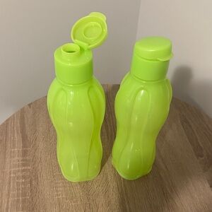 Tupperware Lime Green Water Bottles